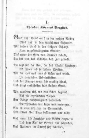 1. Glück auf! Glück auf! in der ewigen Nacht