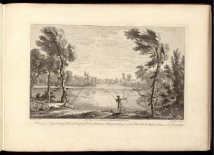 A View from the Island Seat of the Lake of the Temple of Venus & Hermitage.