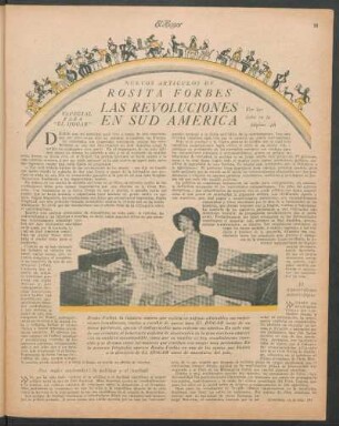 Las revoluciones en Sud América : Nuevos artículos de Rosita Forbes