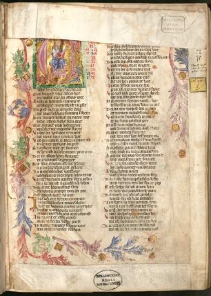 Weltchronik in Versen - Mischhandschrift aus Christ-herre-Chronik - BSB Cgm 5