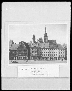 Obermarkt mit St. Petrikirche : Freiberg (Sachsen), Obermarkt mit St. Petrikirche