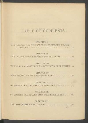 Table of contents