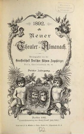 Neuer Theater-Almanach : theatergeschichtliches Jahr- und Adressenbuch. 3. 1892