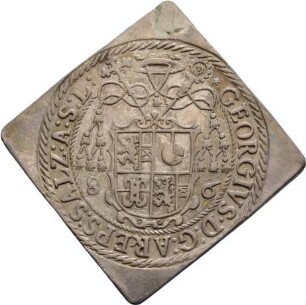 Münze, 1/2 Taler (Klippe), 1586