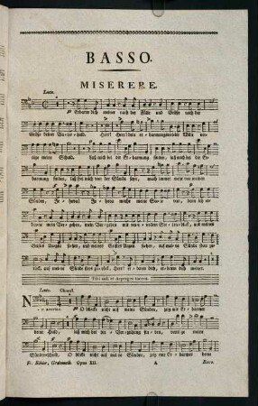1-6, Basso. Miserere.