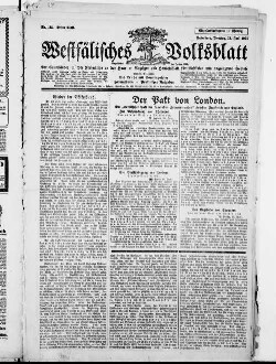 Westfälisches Volksblatt : amtliches Mitteilungsblatt der NSDAP und der Behörden der Kreise Paderborn, Büren, Warburg