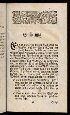 1-11, Einleitung; Capitel I - IV
