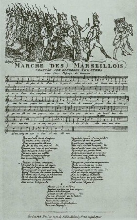 Text und Melodie der Marseillaise