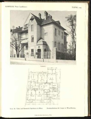 Zweifamilienhaus Dr. Leipen in Wien-Hietzing