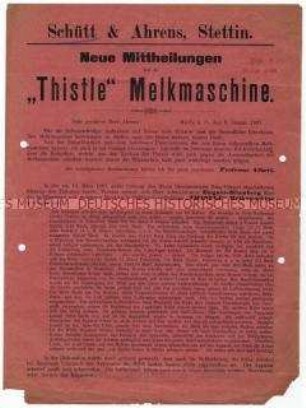 Kundengutachten über Melkmaschinen