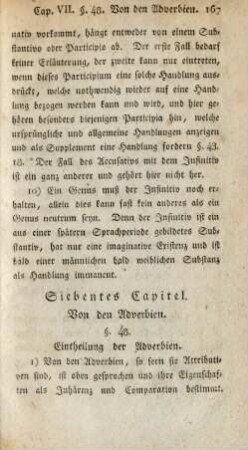 Siebentes Capitel. Von den Adverbien