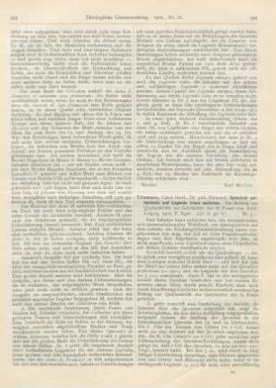 594-598 [Rezension] Tilemann, Heinrich, Speculum perfectionis und Legenda trium sociorum