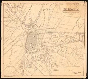 Bebauungsplan der Stadterweiterung, Pasewalk: Grundplan 1:4000