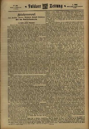 Zweite Ausgabe vom Montag, den 11. Dezember 1911.