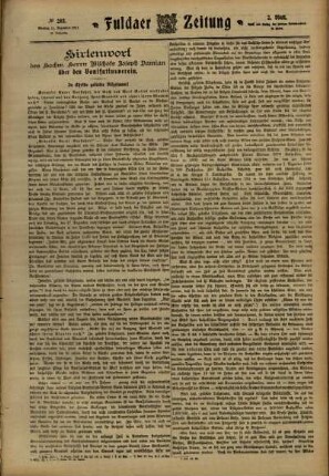Zweite Ausgabe vom Montag, den 11. Dezember 1911.
