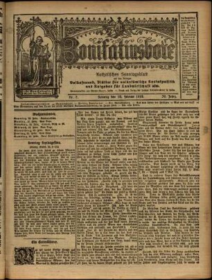 Ausgabe vom Sonntag, den 16. Februar 1919.