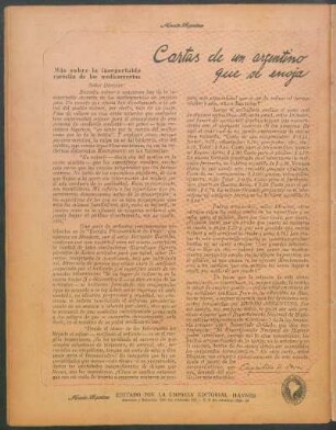 Cartas de un argentino que se enoja : Más sobre la insoportable carestía de los medicamentos