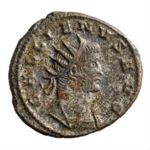 Münze, Antoninian, 266 - 268 n. Chr.