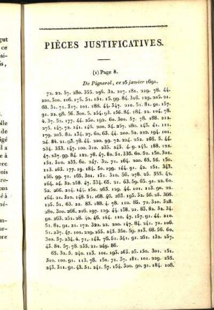 Pièces Justificatives.