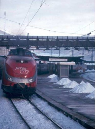 Geislingen Vt Baureihe 601 IC Fußgängersteg