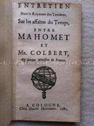 Fiktives Gespräch in der Hölle zwischen Sultan Mehmed IV. und Colbert