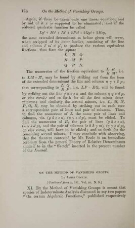 On the method of vanishing groups.