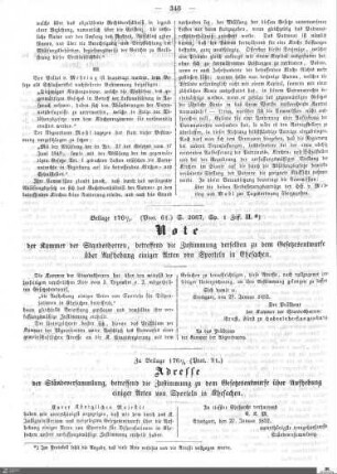 Beilagen zu Protokoll, 91. Sitzung