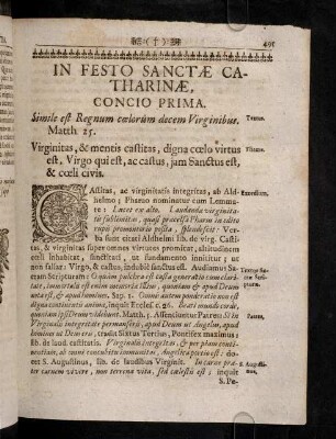 495-511, In Festo Sanctae Catharinae