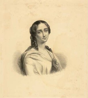 Hüssener, Auguste: Porträt Eugénie Doche