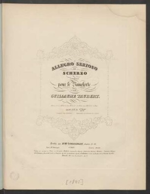 Allegro Serioso et Scherzo composés pour le Pianoforte : Op. 49 No. 2