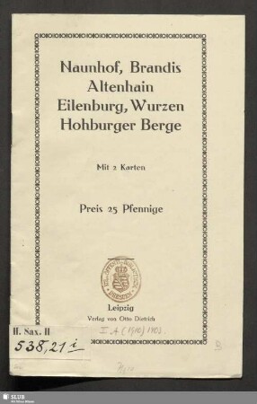 Naunhof, Brandis, Altenhain, Eilenburg, Wurzen, Hohburger Berge
