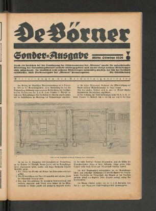 Sonder=Ausgabe Mitte Oktober 1929