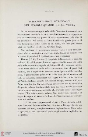 Interpretazione astronomica dei singoli quadri della volta