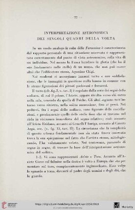 Interpretazione astronomica dei singoli quadri della volta