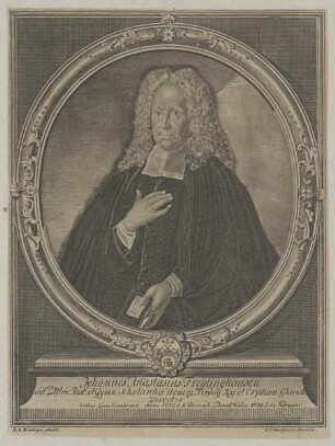 Bildnis des Johannes Anastasius Freylinghausen