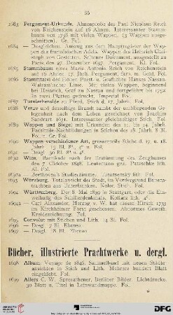 Bücher, illustrierte Prachtwerke u. dergl. (Nr. 1698-1729)
