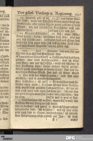 Von göttlicher Vorsorge und Regierung.