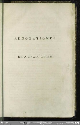 Adnotationes Ad Bhagavad-Gitam