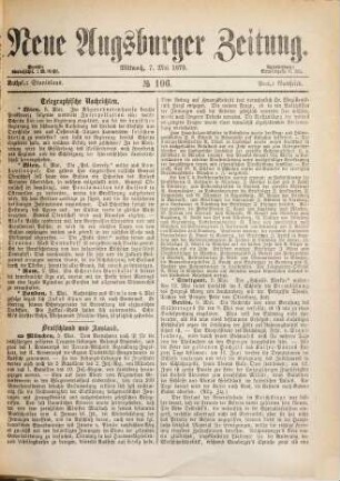 Neue Augsburger Zeitung. 1879,5/8