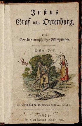 T.1: Justus Graf von Ortenburg. Erster Theil