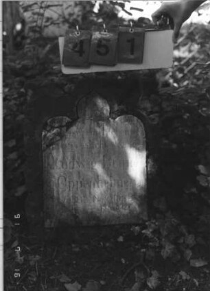 Grabstein 451 [Hahn S. 244 Grab-Nr. 461]