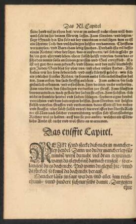 Das eylffte Capitel.