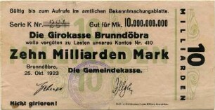 Notgeld - 10 Md. Mark