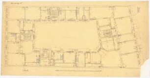 Wohnhaus mit Volkskaffeehaus Chausseestraße, Berlin: Grundriss 2.OG 1:50