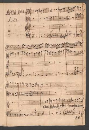 Ascanio. Auszüge; S, strings, b