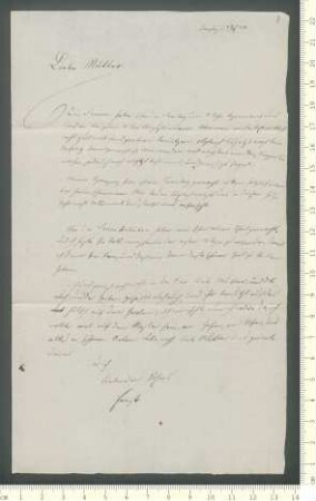 Brief von Ernst von Chamisso an Antonie von Chamisso