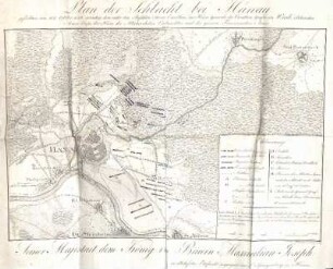Plan der Schlacht bei Hanau gefochten am 31. Oktober 1813 ...