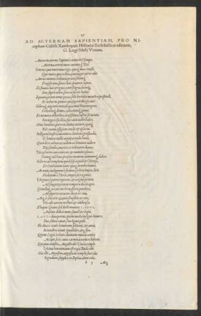 Ad Aeternam Sapientiam ... Votum.