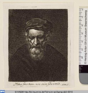 [Porträt eines alten Mannes; Portrait of an old man]