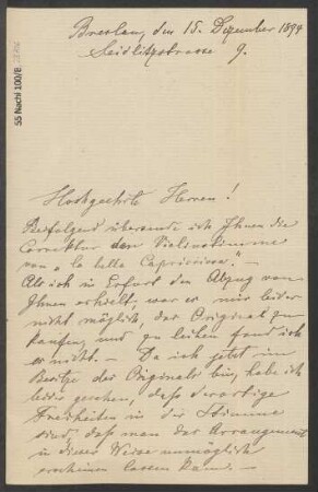 Brief an B. Schott's Söhne : 15.12.1894